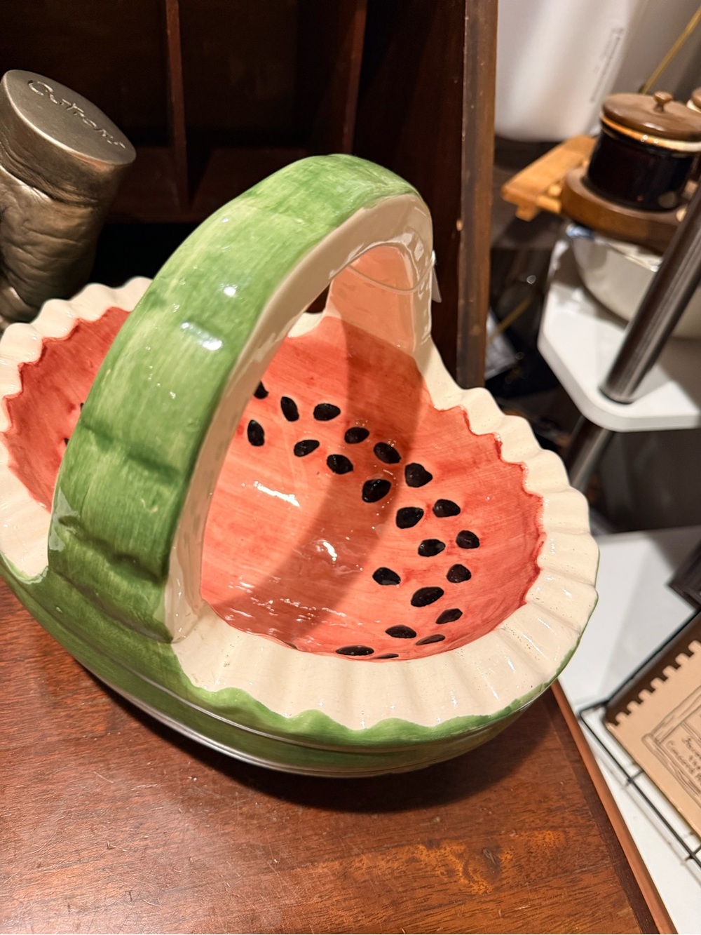 Ceramic Watermelon Basket Dish